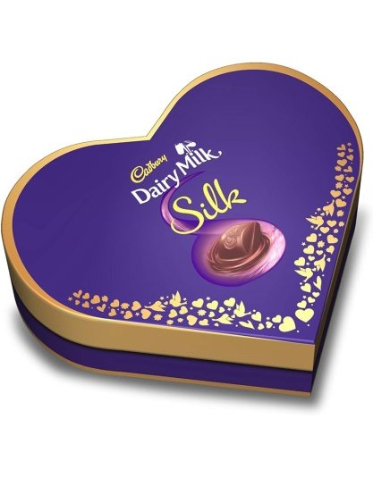 Cadbury Dairy Milk Silk Heart Shaped Valentines Chocolate