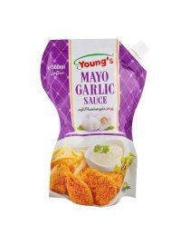 Youngs Mayo Garlic Sauce Pouch 500ml