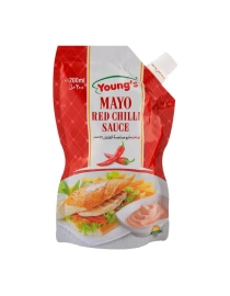 Youngs Mayo Red Chilli Sauce Pouch 200ml